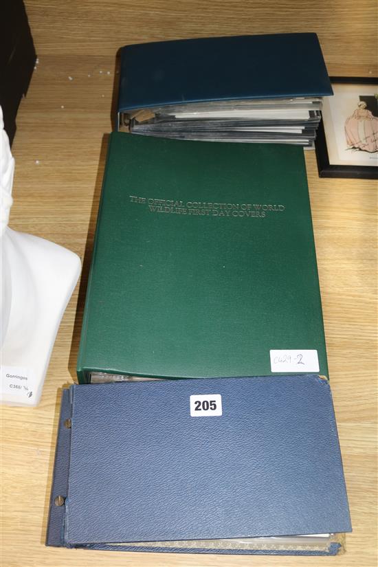 Two large albums of covers and albums of first day covers